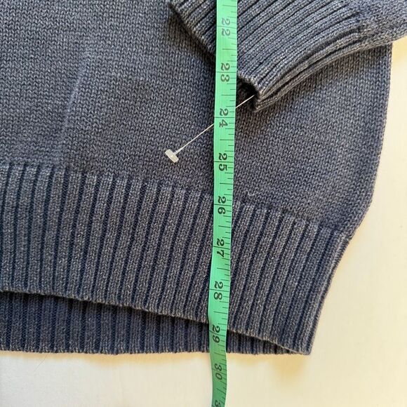 Michael Stars Crew Neck Raglan Sweater Navy Knit Size Medium NWT - Picture 6 of 8